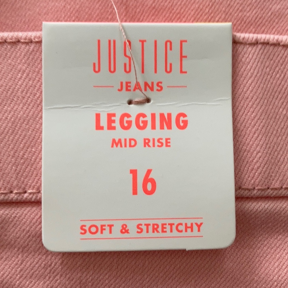 Justice pink jeans - Picture 3 of 4